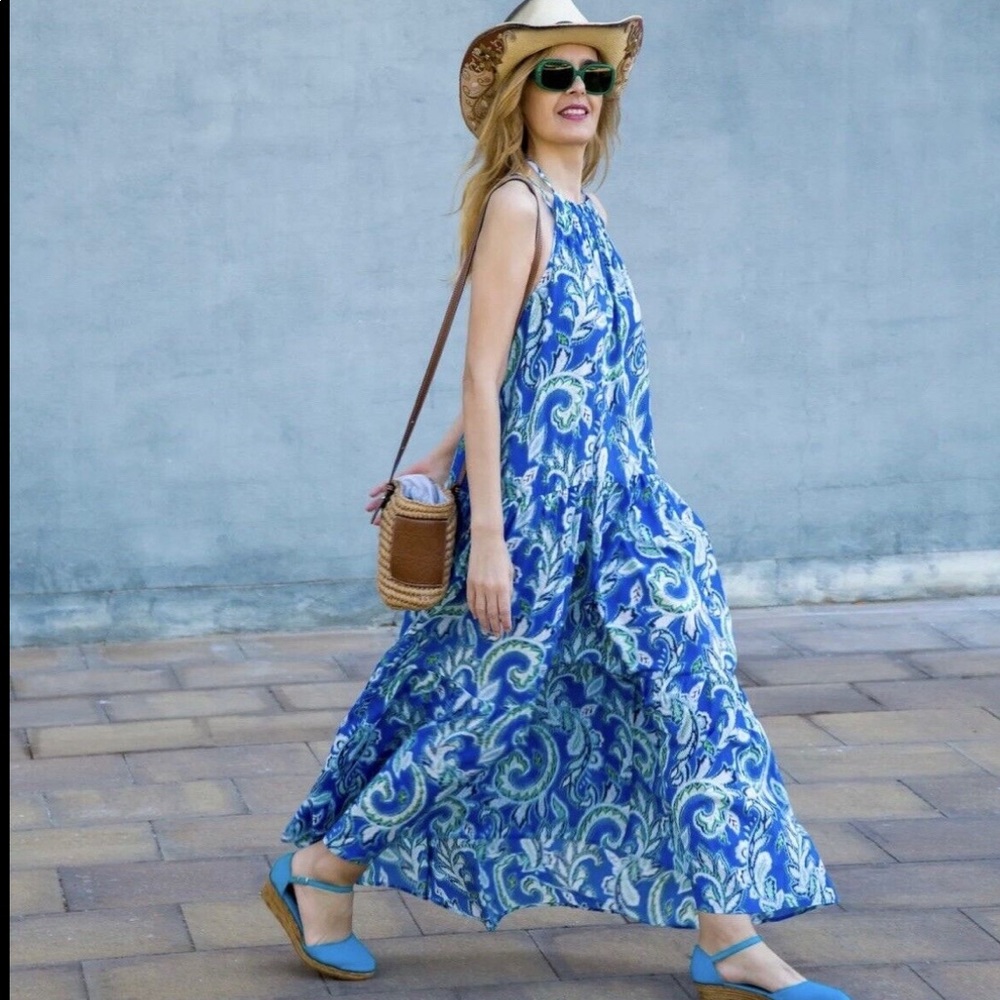 ZARA NWT TIERED FLORAL PRINT DRESS S
